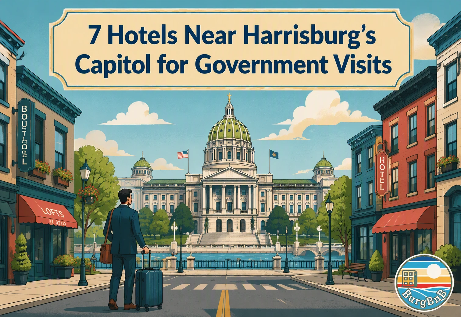 7 Khách sạn gần Capitol Harrisburg cho các chuyến thăm chính phủ