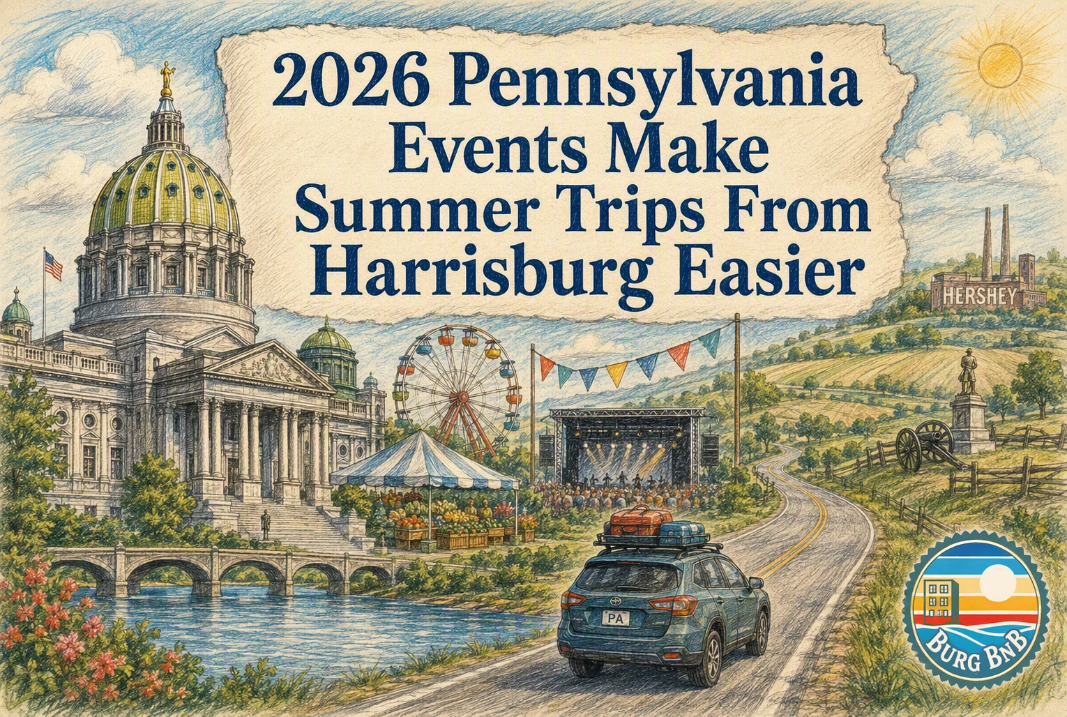 2026 Événements en Pennsylvanie facilitent les voyages d'été depuis Harrisburg