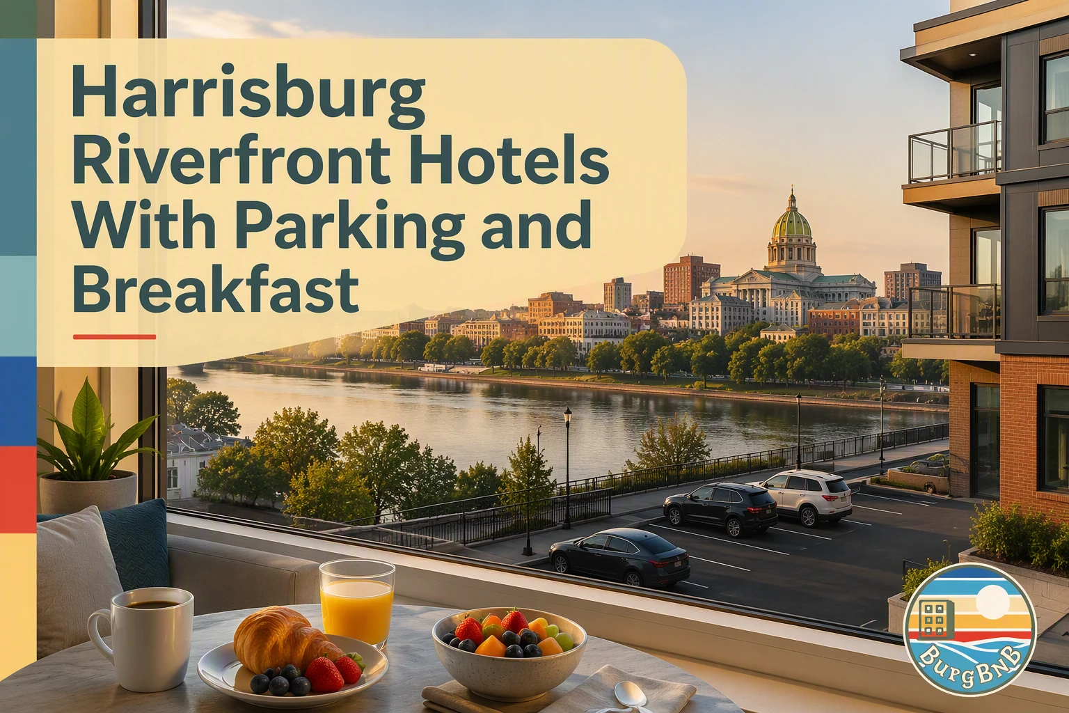 Harrisburg Riverfront Hotels With Parking and Breakfast