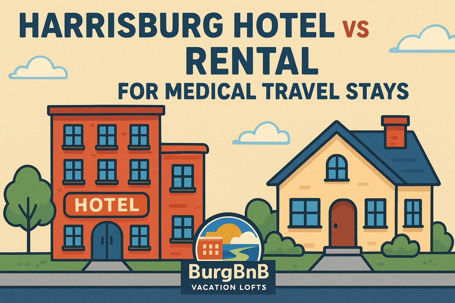 Harrisburg Hotel vs Rental for Medical Travel Stays