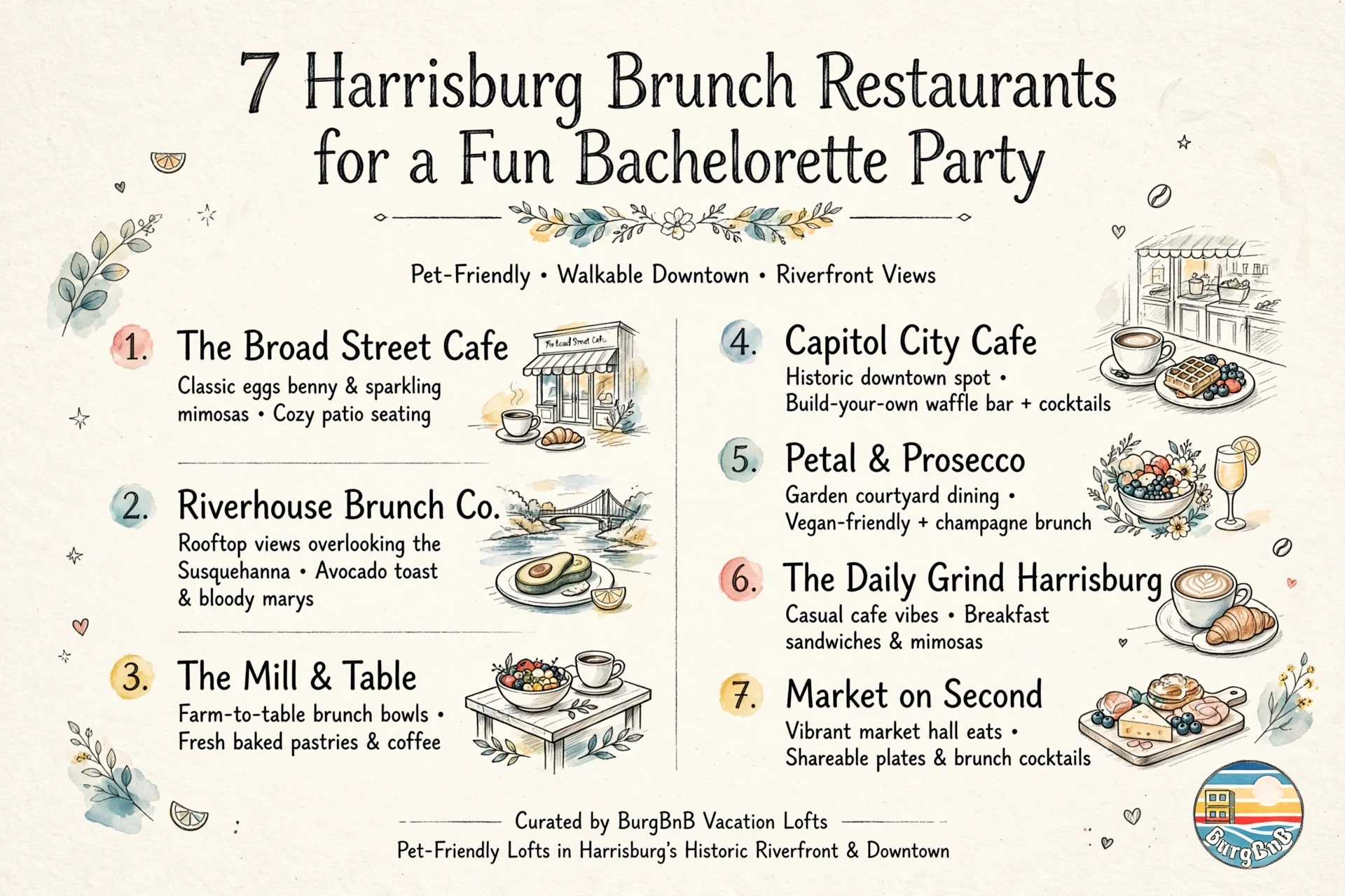 7 Harrisburg Brunch Restaurants for a Fun Bachelorette Party