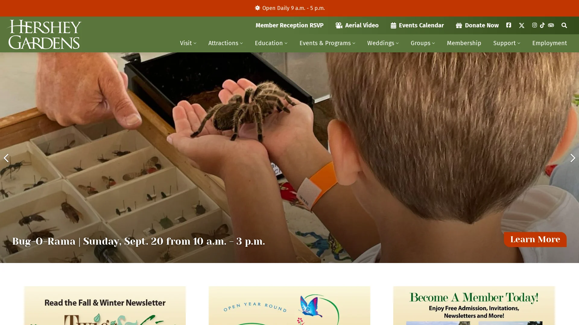 Conservatorio y Atrio de Mariposas de Hershey Gardens