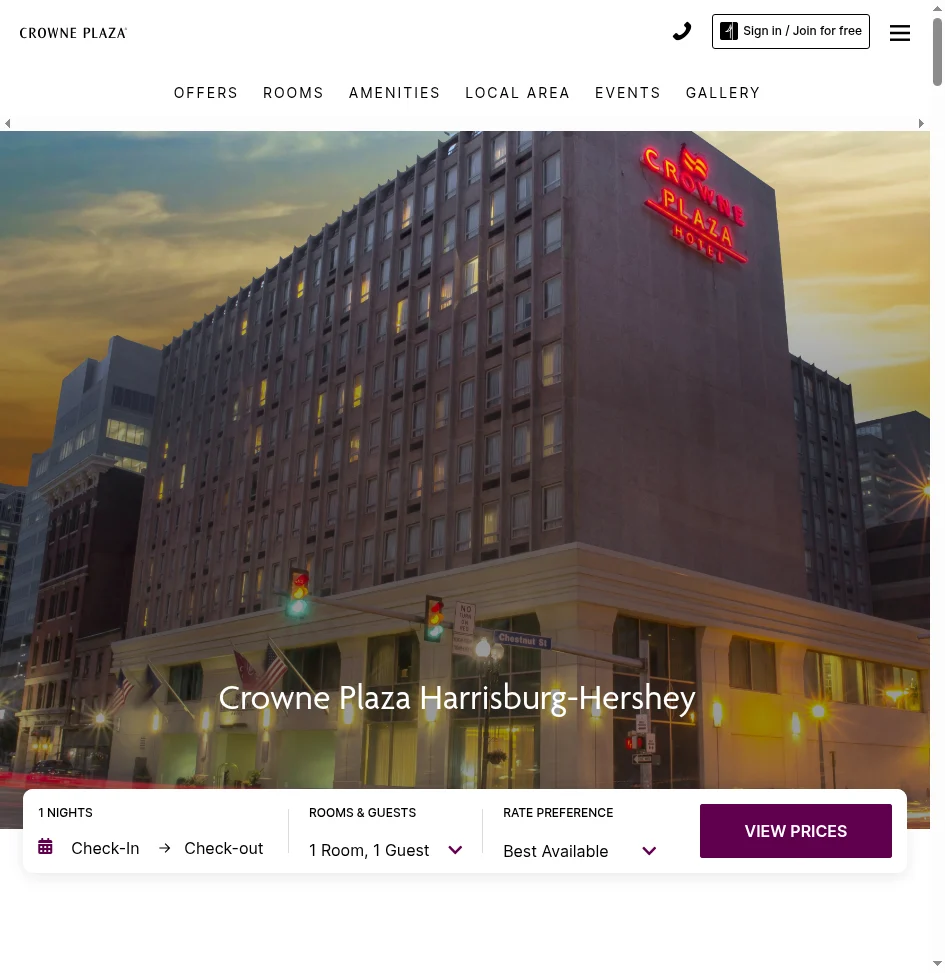 Harrisburg Hotels