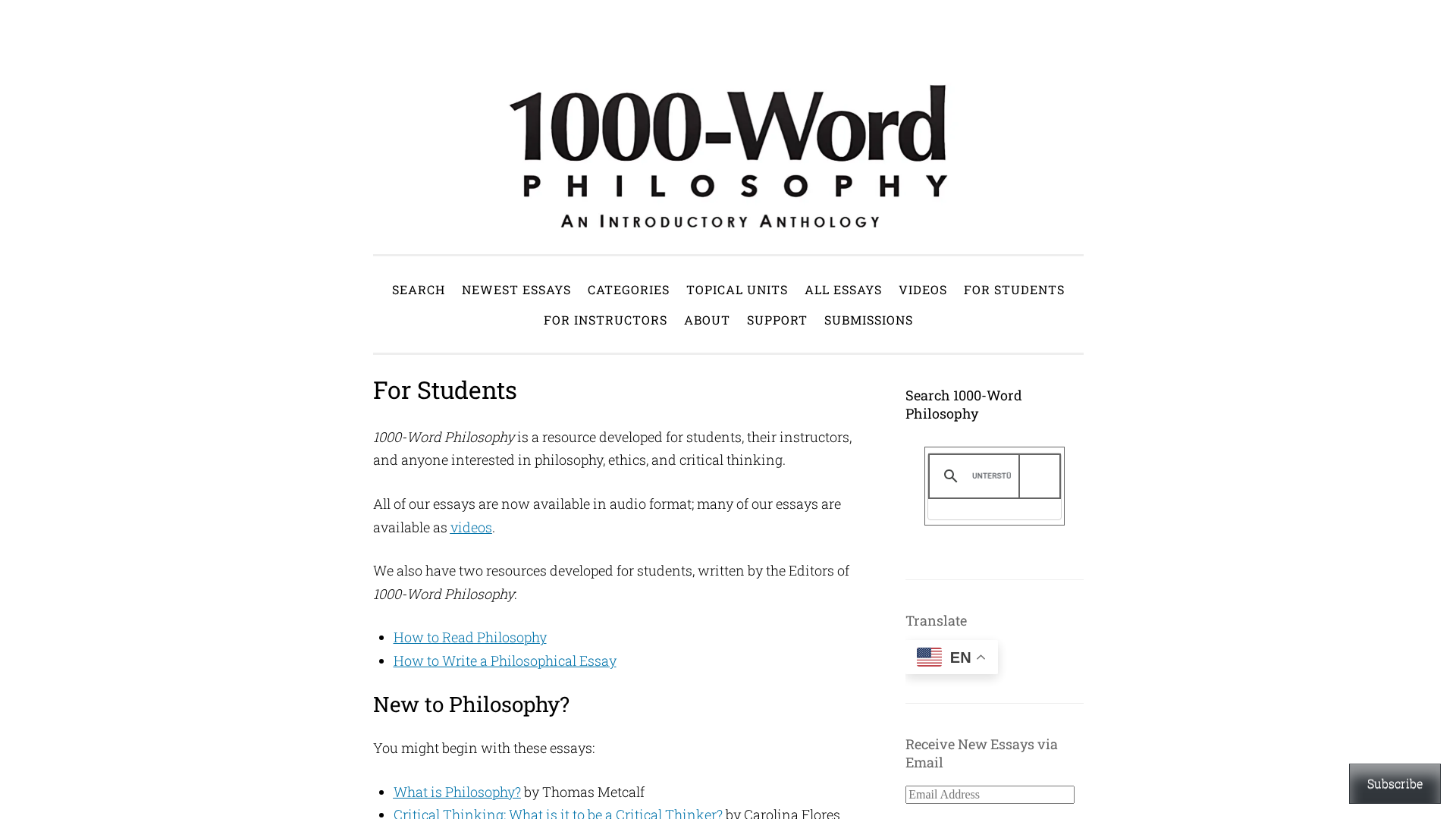 1000-Word Philosophy