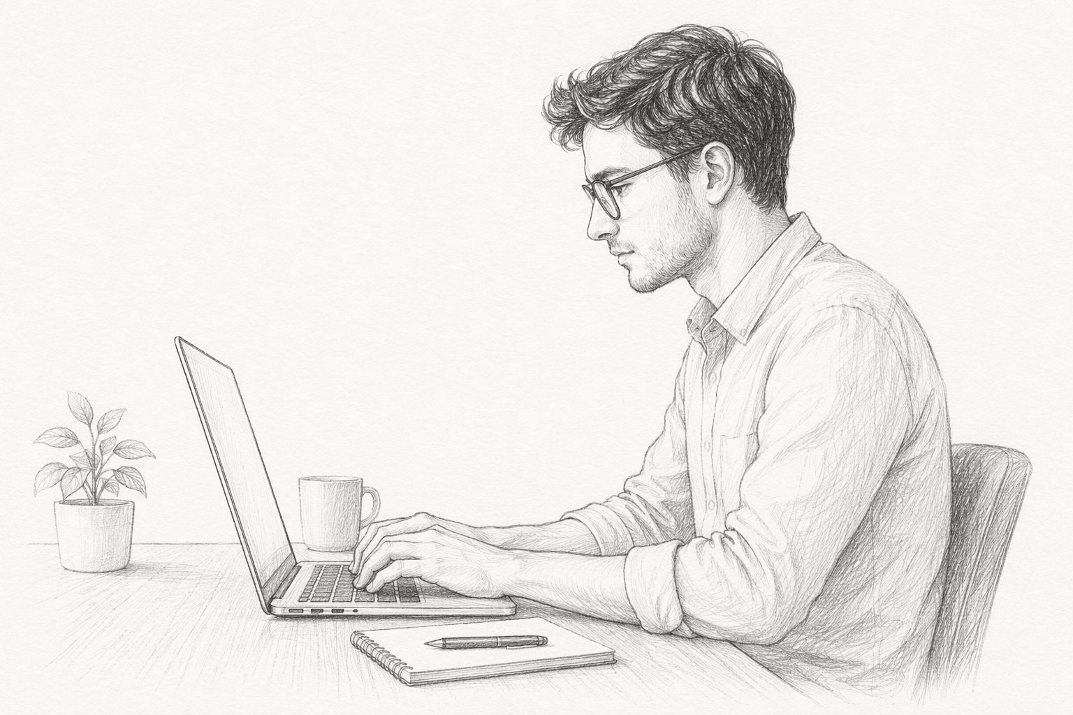 Person typing on laptop keyboard