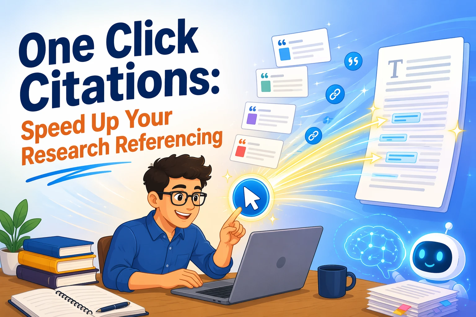 One Click Citations: Speed Up Your Research Referencing
