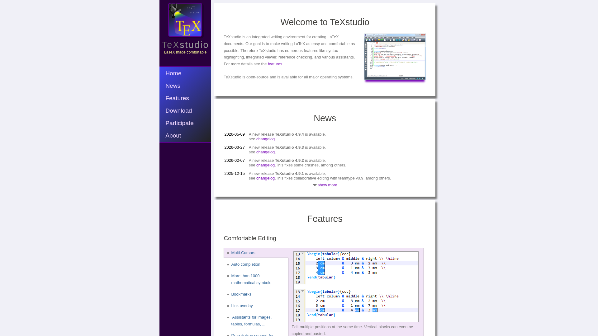 LaTeX equation editor tool screenshot